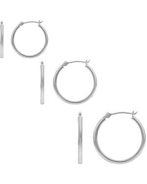 Donatello Gian Hoop Earrings - Metallic