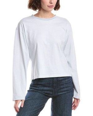 Rag & Bone Kelly Stripe Boxy Top - White