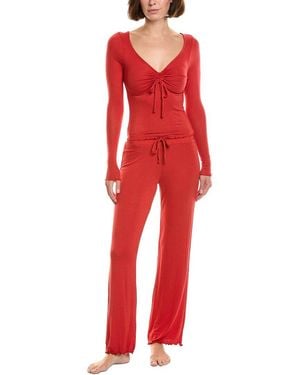 Honeydew Intimates 2Pc Dreamland Pyjama Set - Red