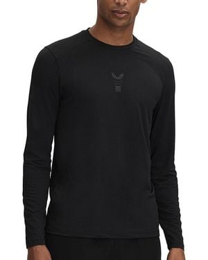 Reiss Kash Performance Long Top - Black
