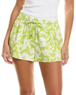 FLORA BEA NYC Varley Linen-Blend Short - Yellow