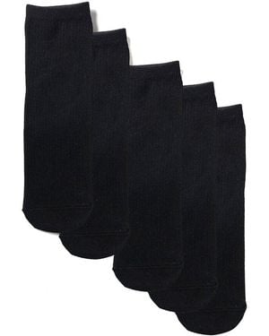Stems 5Pk Everyday Mid Crew Socks - Black