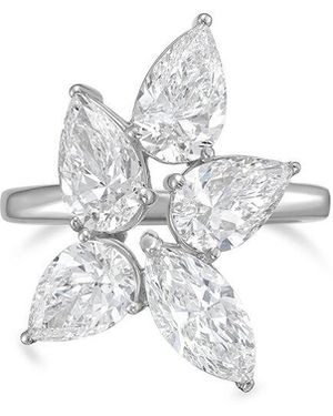 Diana M. Jewels Diana M. Platinum 8.00 Ct. Tw. Lab-Grown Diamond Fashion Ring - White