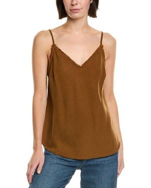 Bella Dahl Frayed Edge V-neck Camisole - Green