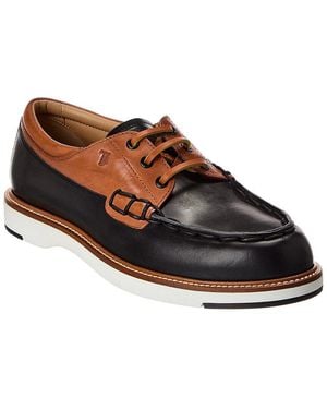 Tod's Tods Leather Boat Shoe - Brown