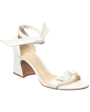 Alexandre Birman Clarita Curve 60 Leather Sandal - White