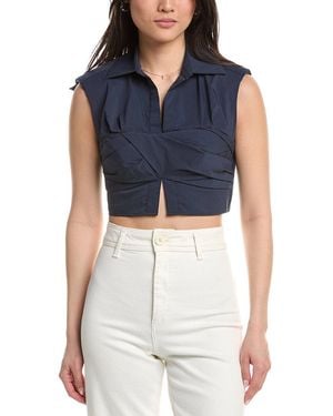 Jonathan Simkhai Emie Cropped Top - Blue