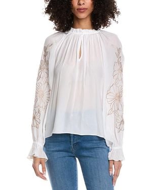 Ramy Brook Sakura Long Sleeve Top - White
