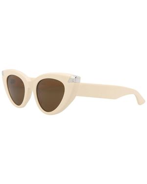 McQueen Am0442S 50Mm Sunglasses - White