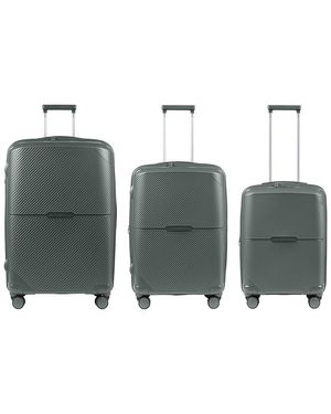 CHAMPS Aura Expandable 3pc Trolley Set - Gray