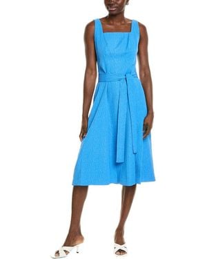 Natori Textured Jacquard Maxi Dress - Blue