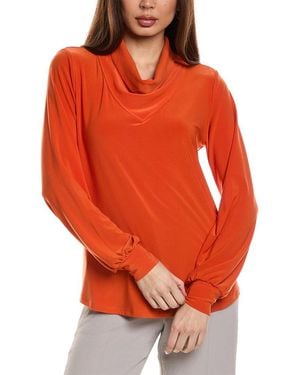 Joseph Ribkoff Cowl Top - Orange