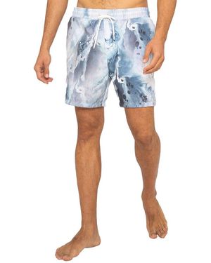 Sol Angeles Marble Swirl Swim Short - Blue