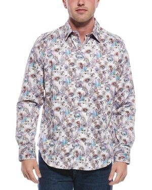 Robert Graham Fawley Woven Shirt - Gray
