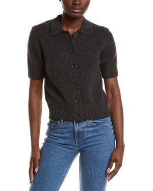 NAADAM Premium 100% Cashmere Collared Cardigan - Black