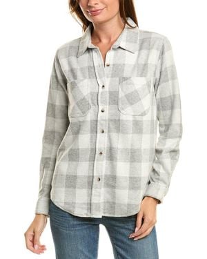 Beach Lunch Lounge Sally Brushed Flannel Shirt - Grey