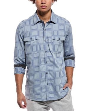 Robert Graham Eaton Classic Fit Woven Shirt - Blue
