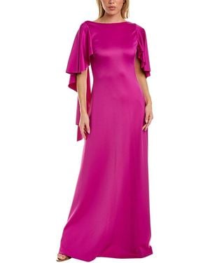 Black Halo Lotus Gown - Purple