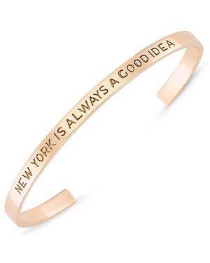 Amorium 18K Rose Vermeil Cz New York Is Always A Good Idea Bracelet - White