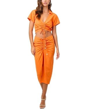 La Porte Cropped Top - Orange