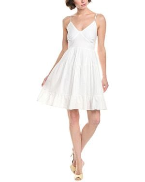 HL Affair Tiered Mini Dress - White