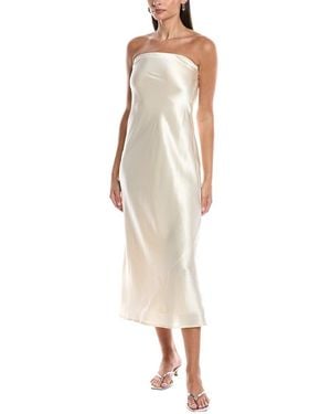 O.P.T Reagan Silk Slip Dress - White
