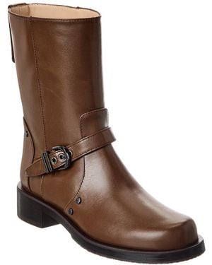Stuart Weitzman Maverick Leather Bootie - Brown