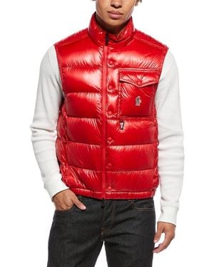 Moncler Grenoble Uychi Packable Down Vest - Red