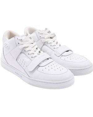 Celine Leather Ct. 02 Mid Trainer (Authentic Pre-Loved) - White