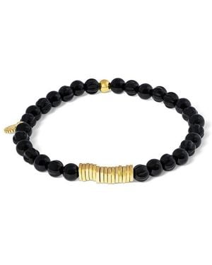 Tateossian Silver Bracelet - Black