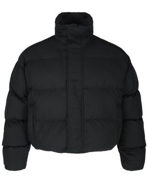 Balenciaga Bb Puffer Jacket - Black