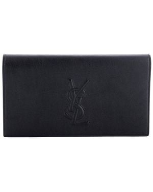 Saint Laurent Belle De Jour Clutch Large (authentic Pre-loved) - Black