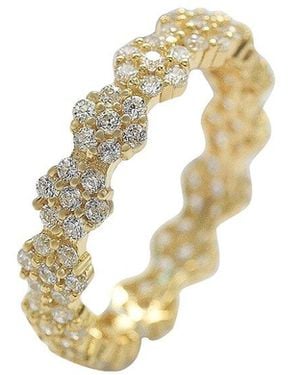 Suzy Levian CZ Jewelry Suzy Levian Silver Cz Stackable Ring - Metallic