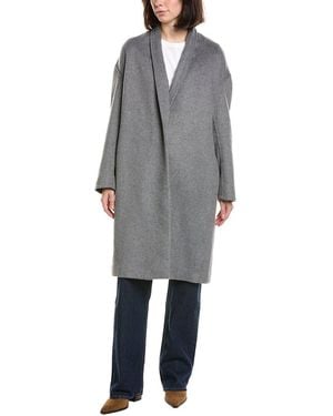 Vince Wool-Blend Long Coat - Gray