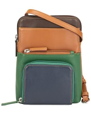 Mywalit Leather Travel Cell Phone Purse - Green