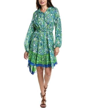 Miss June High-Low Shirtdress - Green