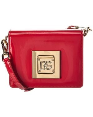 Dolce & Gabbana Dg Logo Small Leather Shoulder Bag - Red