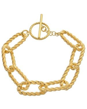 Meshmerise 0.20 Ct. Tw. Diamond Twisted Link Toggle Bracelet - Metallic