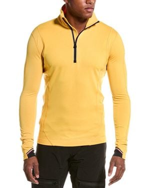 Moncler 1/4-zip Mock Pullover - Yellow