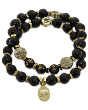 Ebru Jewelry One Of A Kind Onyx Beaded Bracelet - Black