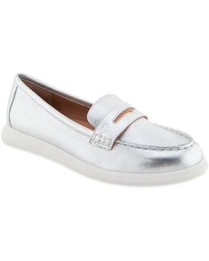 Gentle Souls Baileey Leather Trainer - White