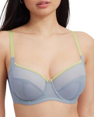 Skarlett Blue Spellbound Sheer Side Support Bra - Blue