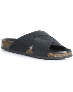 Bos. & Co. Maisie Suede Sandal - Black