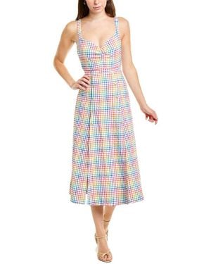 Saloni Anaya Midi Dress - White