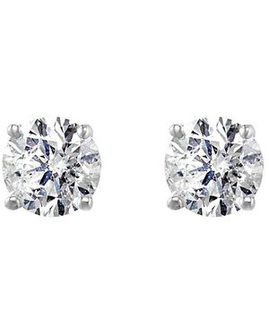 Effy Fine Jewelry 14K 0.98 Ct. Tw. Diamond Earrings - Metallic