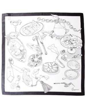 Jacquemus Silk Scarf - Metallic