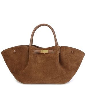 Tiffany & Fred Paris Suede Tote - Brown