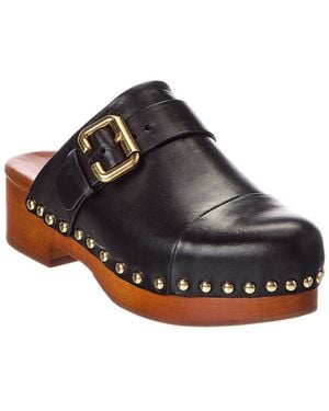 Chloé Jeannette Leather Clog - Black