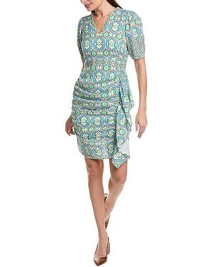 Hale Bob Draped Midi Dress - Blue