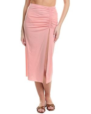ViX Solid Bela Midi Skirt - Pink